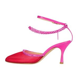 Nalebe Stellar Crystal-Embellished Ankle-Strap Pumps
